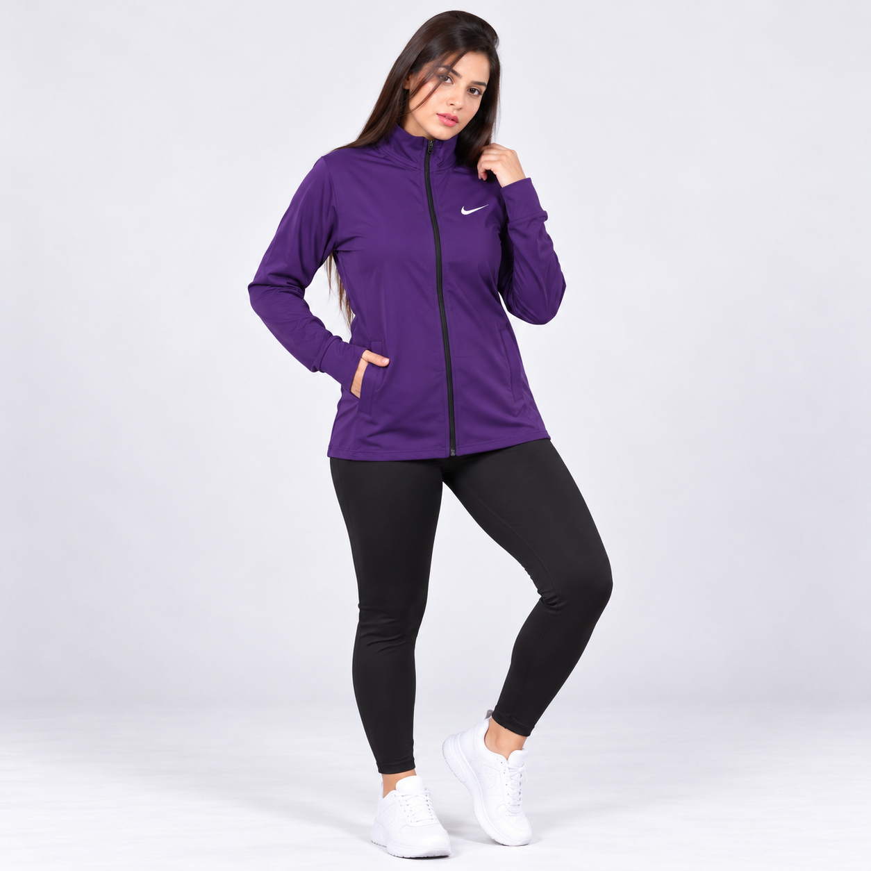 Active Flow Jacket - Dark purple - Image 4