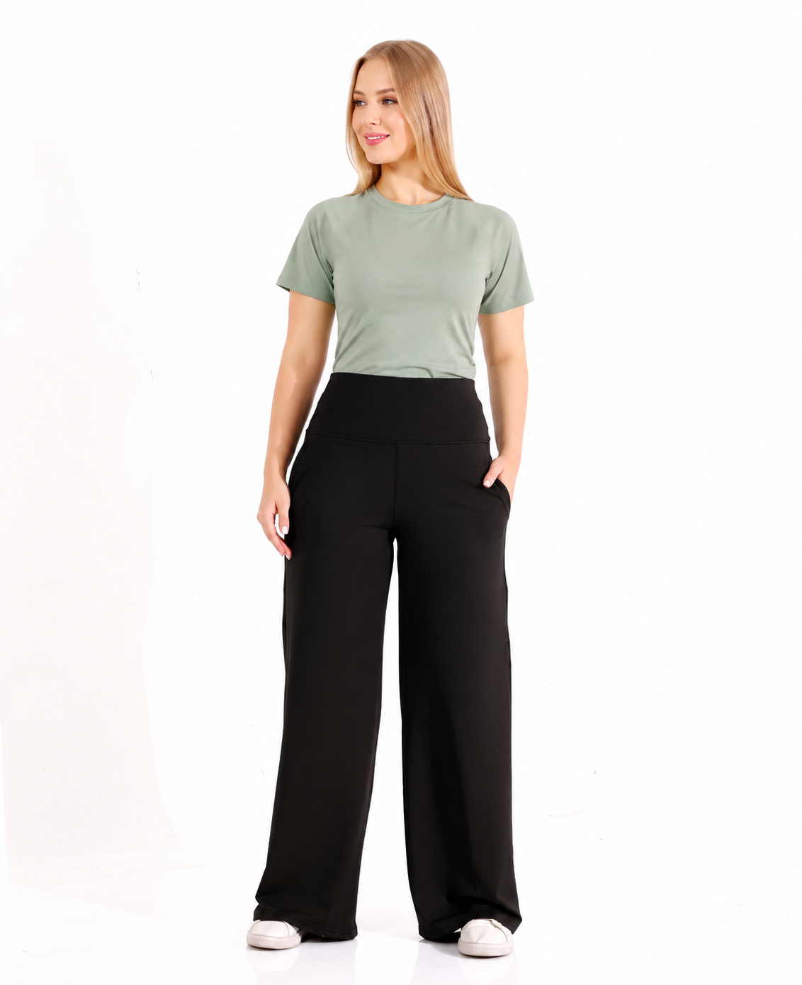 High-Waisted Motion Wide-Leg Pants - Image 6