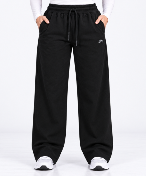 Black Motion Flex Straight Pants