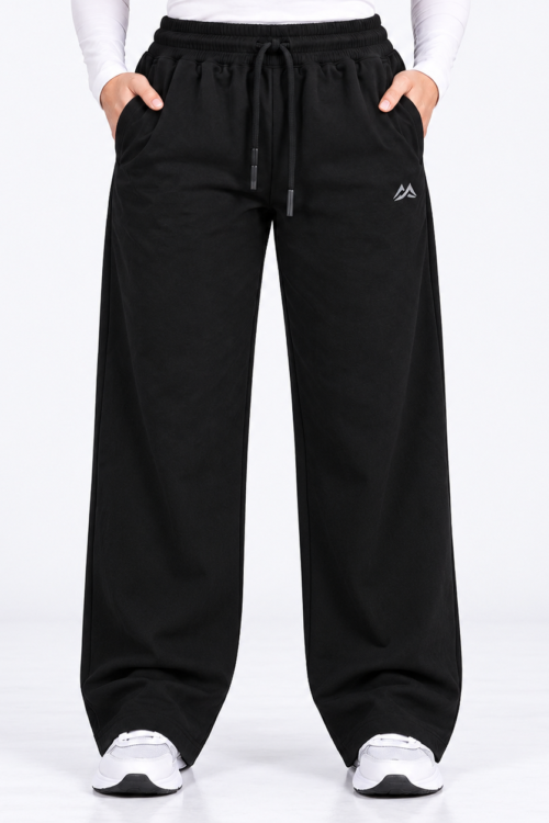 Black Motion Flex Straight Pants