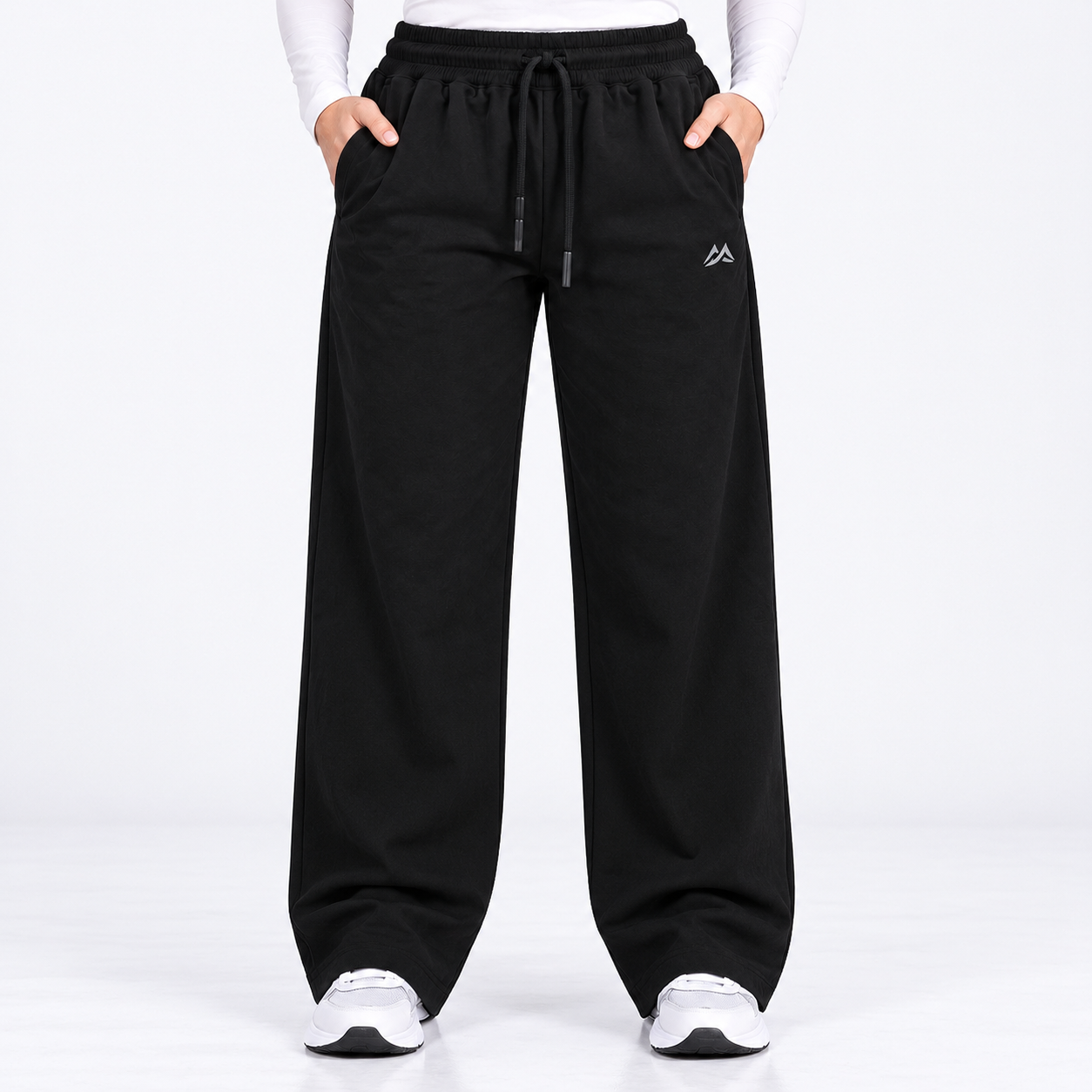 Black Motion Flex Straight Pants