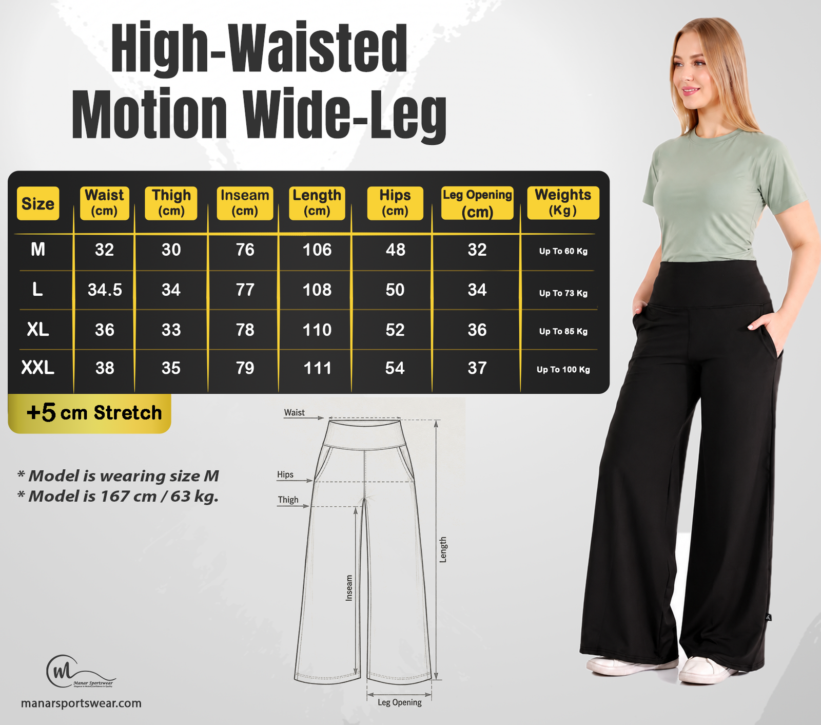 High-Waisted Motion Wide-Leg Pants - Image 3